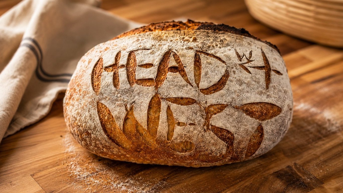 Hand-scored sourdough loaf from JJ's Place SC