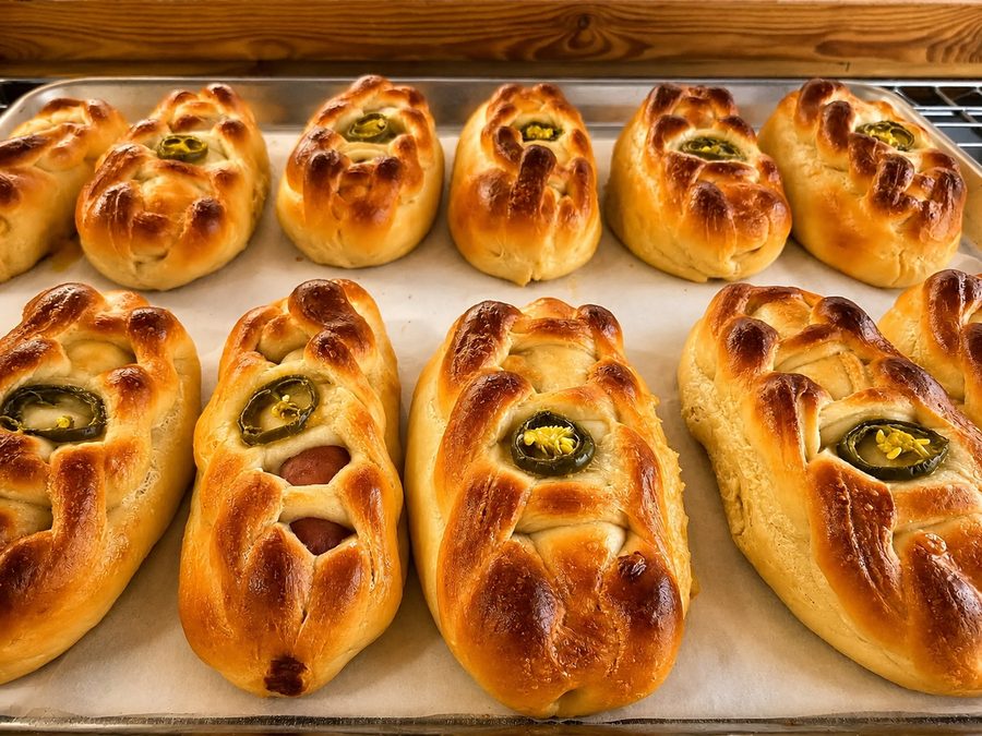 Jalapeño cheddar sausage rolls at JJ's Place